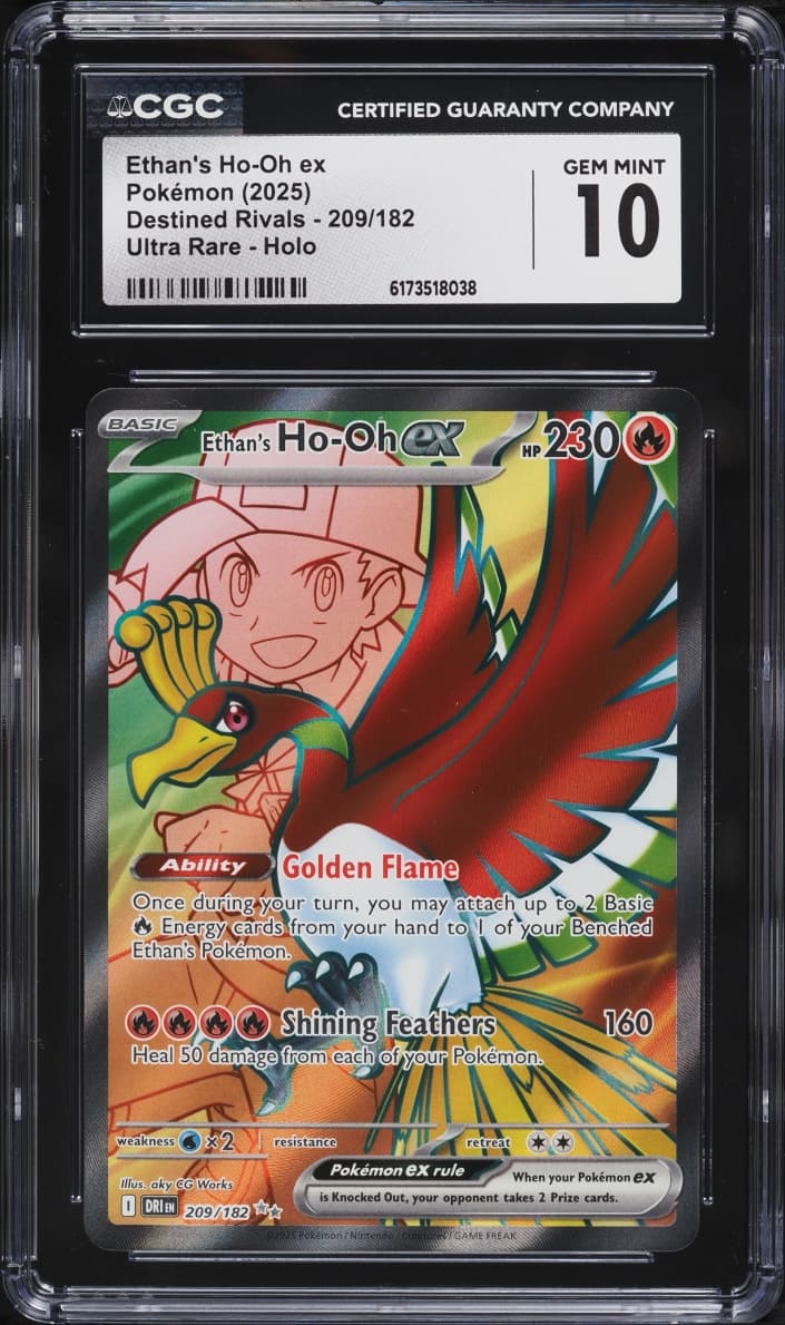 Pokemon Scarlet & Violet Destined Rivals Full Art Ethan's Ho-Oh ex #209