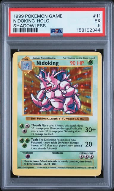 Nidoking-Holo Shadowless