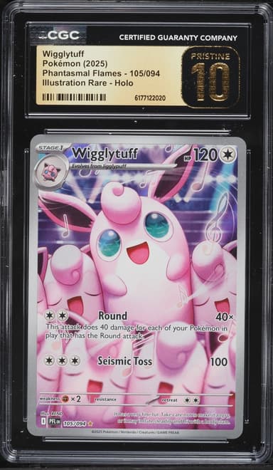 Pokemon Mega Evolution Phantasmal Flames IR Wigglytuff #105