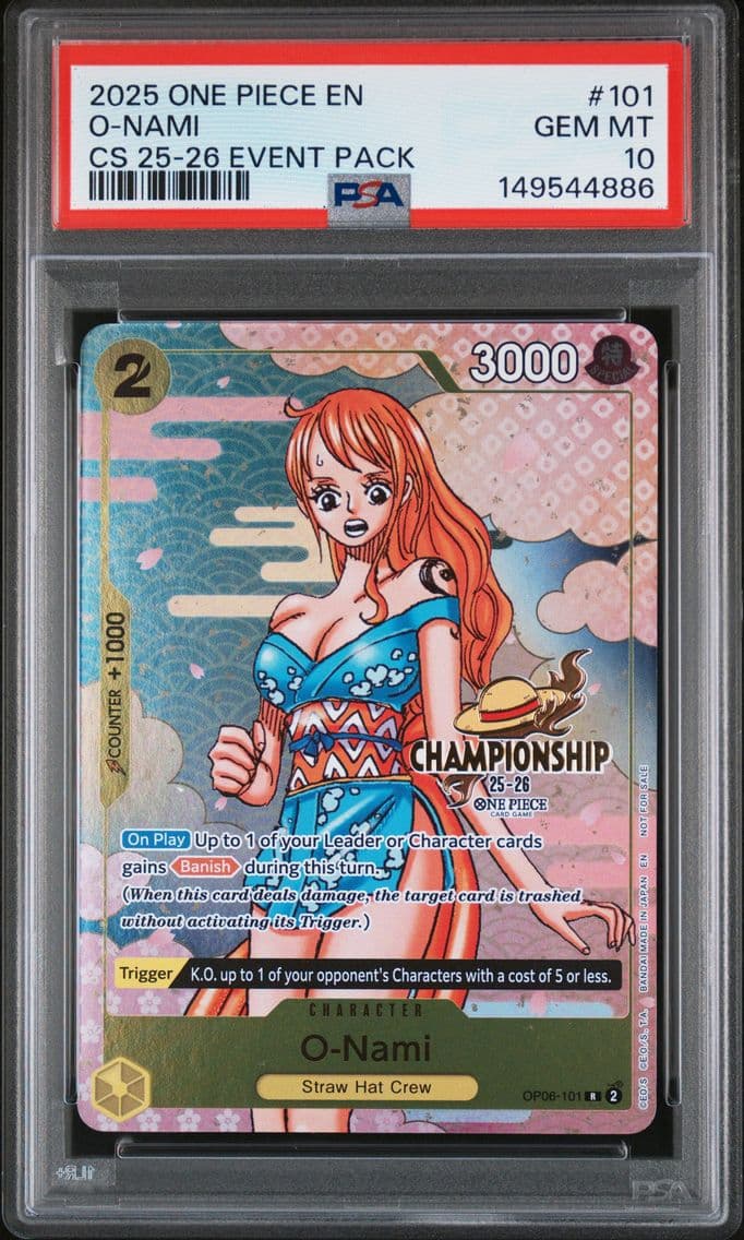 2025 #101 O-Nami PSA 10 One Piec
