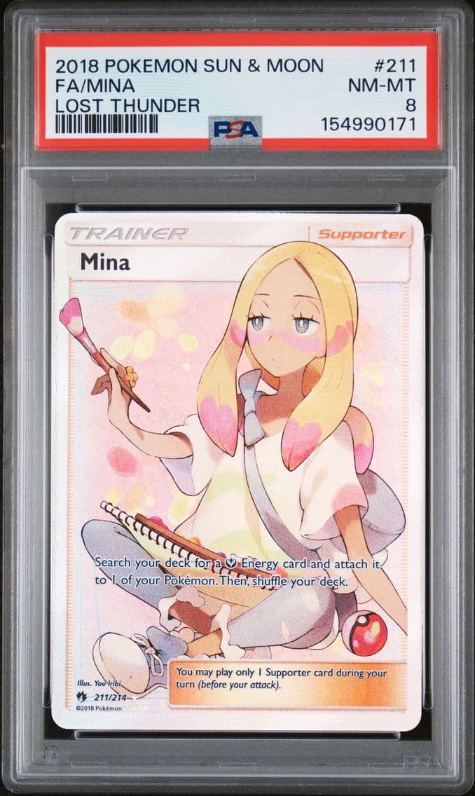 2018 #211 Full Art/Mina PSA 8 Su