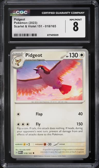 Pokemon Scarlet & Violet 151 Pidgeot #018