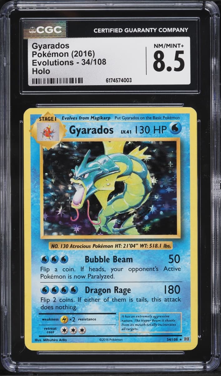 Pokemon XY Evolutions Holo Gyarados #34