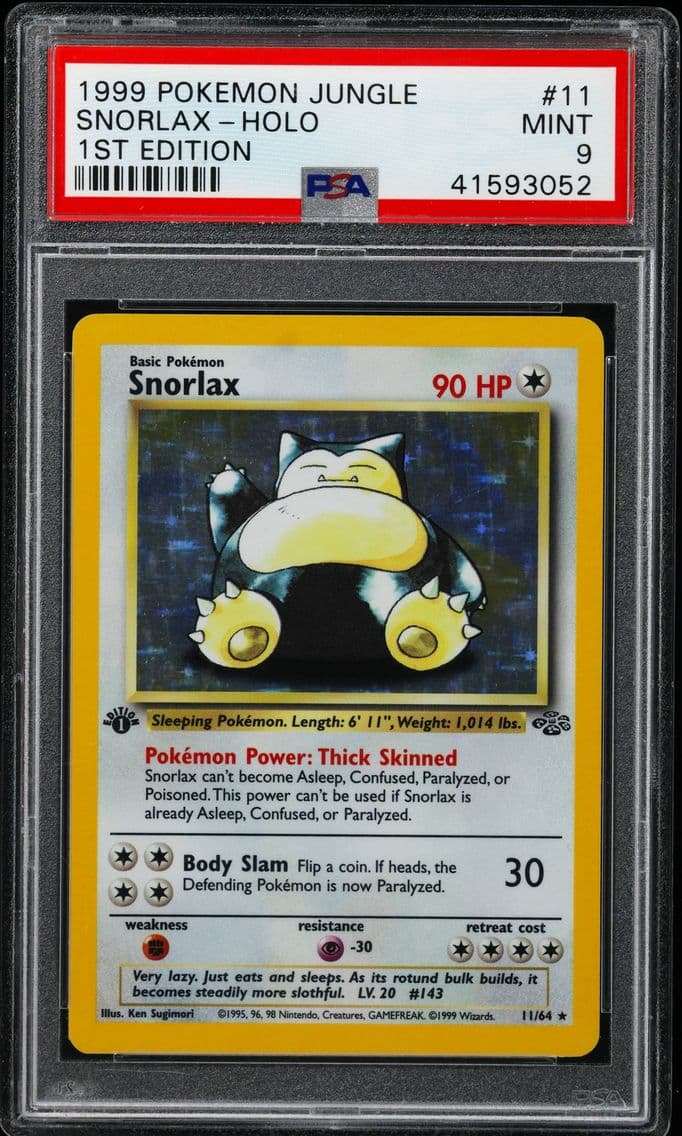1999 #11 Snorlax-Holo 1st Editio