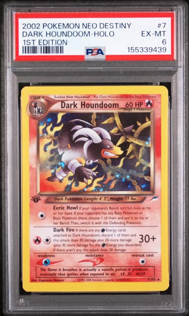 Dark Houndoom-Holo 1st Edition