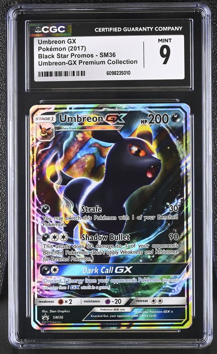 2017 #SM36 Umbreon GX CGC 9 Blac