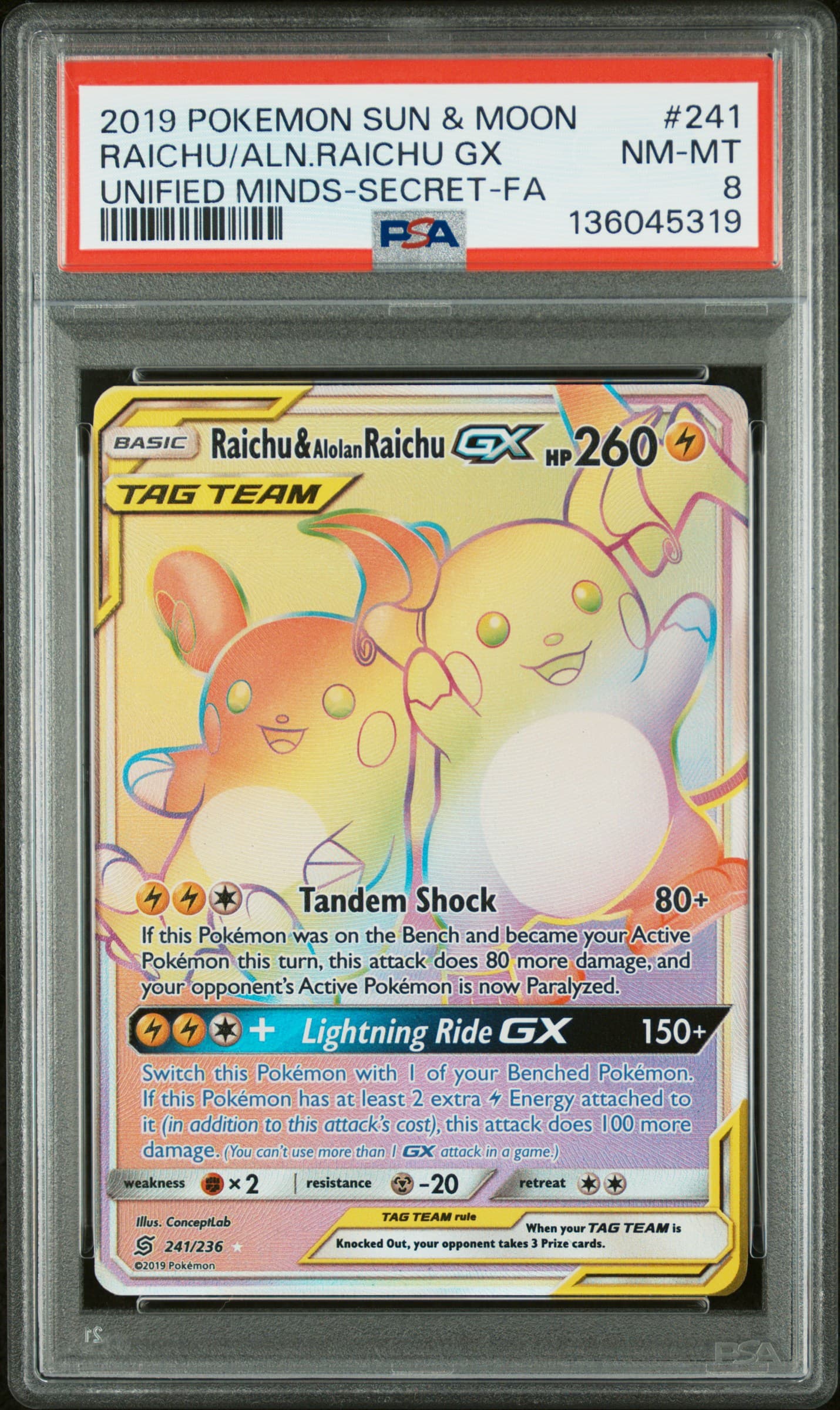 Full Art/Raichu & Alolan Raichu GX
