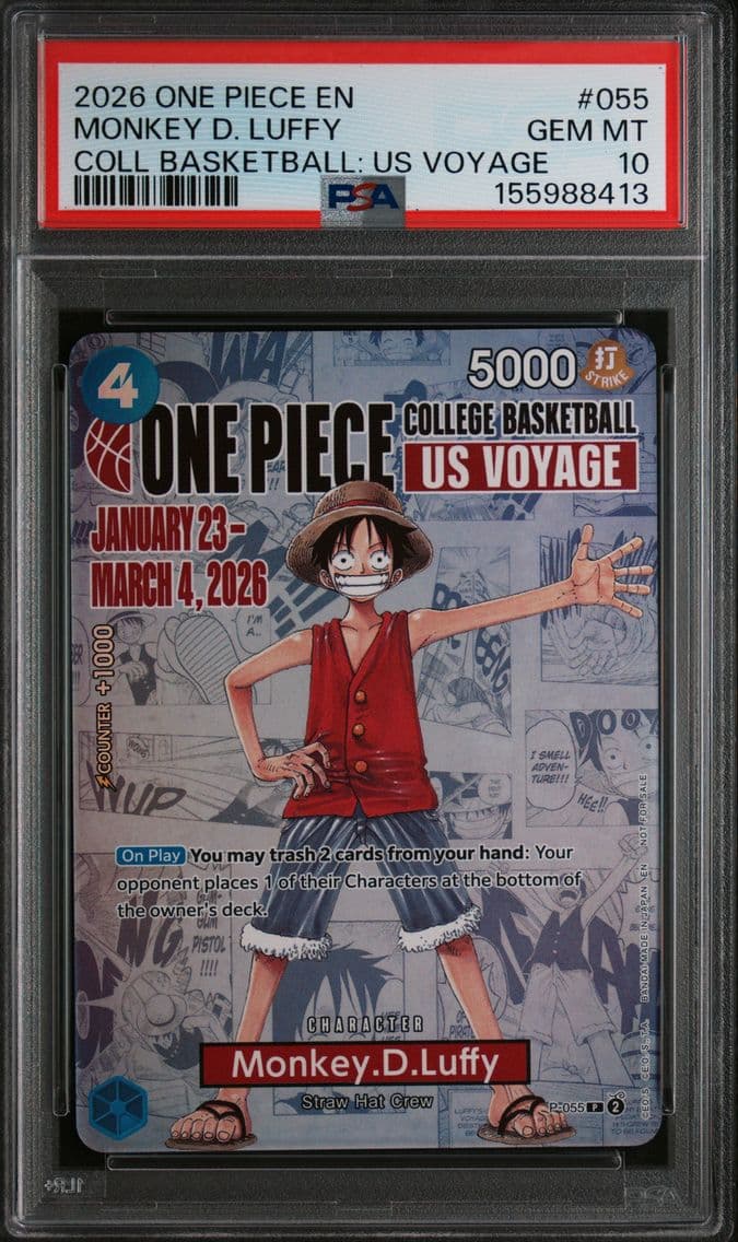 2026 #055 Monkey D. Luffy PSA 10