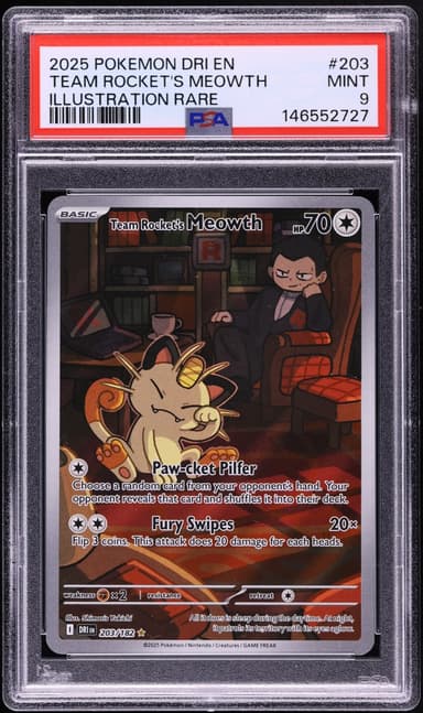 Pokemon Scarlet & Violet Destined Rivals IR Team Rocket's Meowth #203