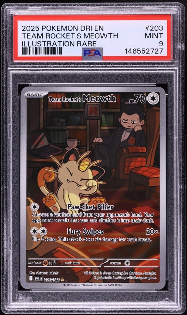 Pokemon Scarlet & Violet Destined Rivals IR Team Rocket's Meowth #203