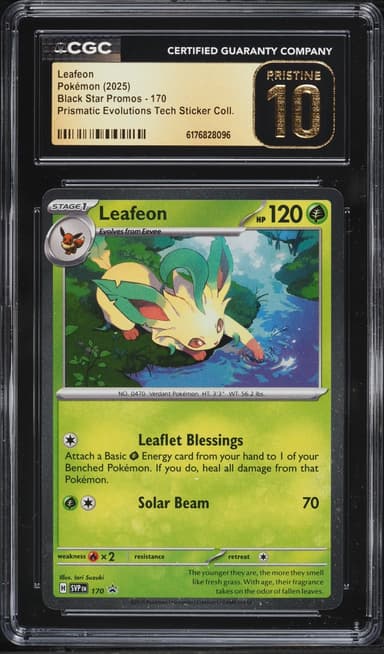 Pokemon SV Promo Prismatic Evolutions Tech Sticker Leafeon #170