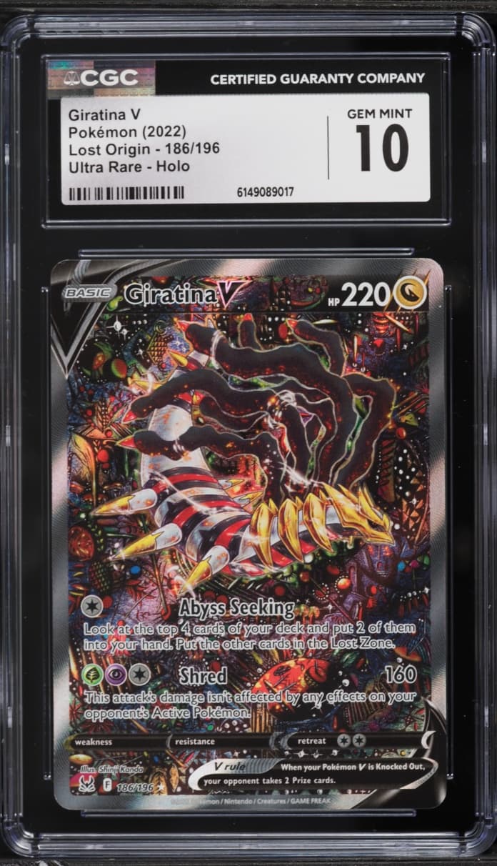 Pokemon Sword & Shield Lost Origin Full Art Giratina V #186