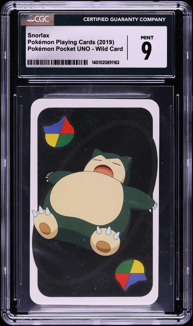 Pokemon Playing Cards Pocket UNO Wildcard Snorlax