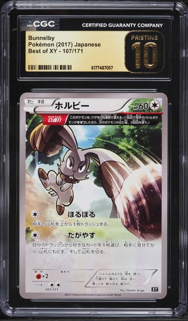 Pokemon Japanese Best Of XY Bunnelby #107