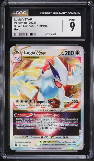 Pokemon Sword & Shield Silver Tempest Holo Lugia VSTAR #139