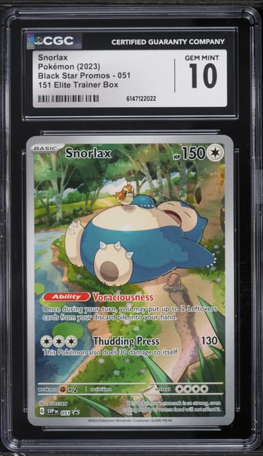 Pokemon Scarlet & Violet Black Star Promo 151 ETB Full Art Snorlax #51