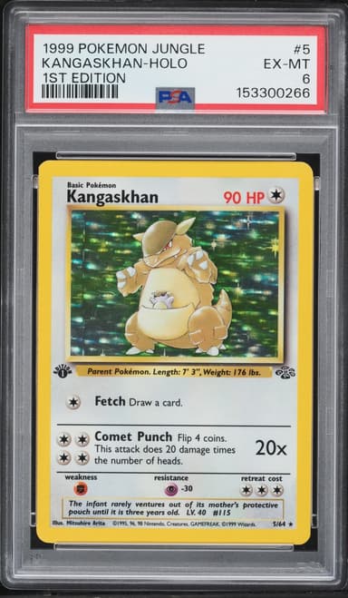 Pokemon Jungle 1st Edition Holo Kangaskhan #5