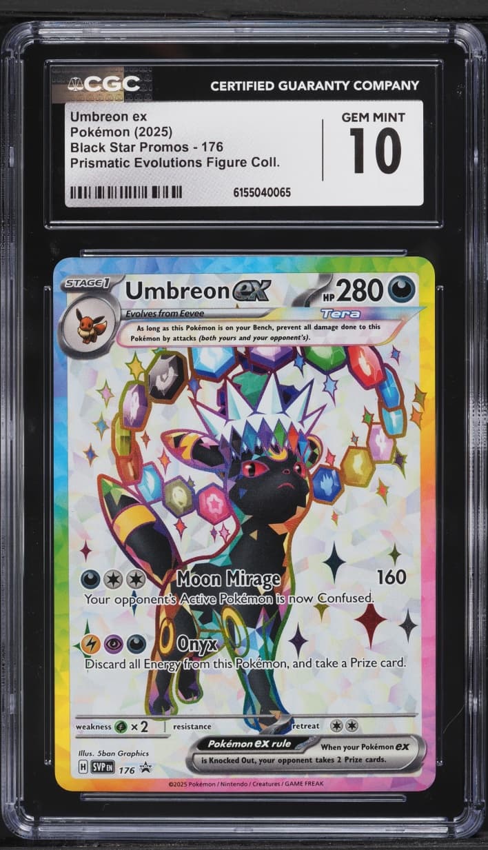 Pokemon SV Promo Prismatic Evolutions Figure Collection Full Art Umbreon EX #176