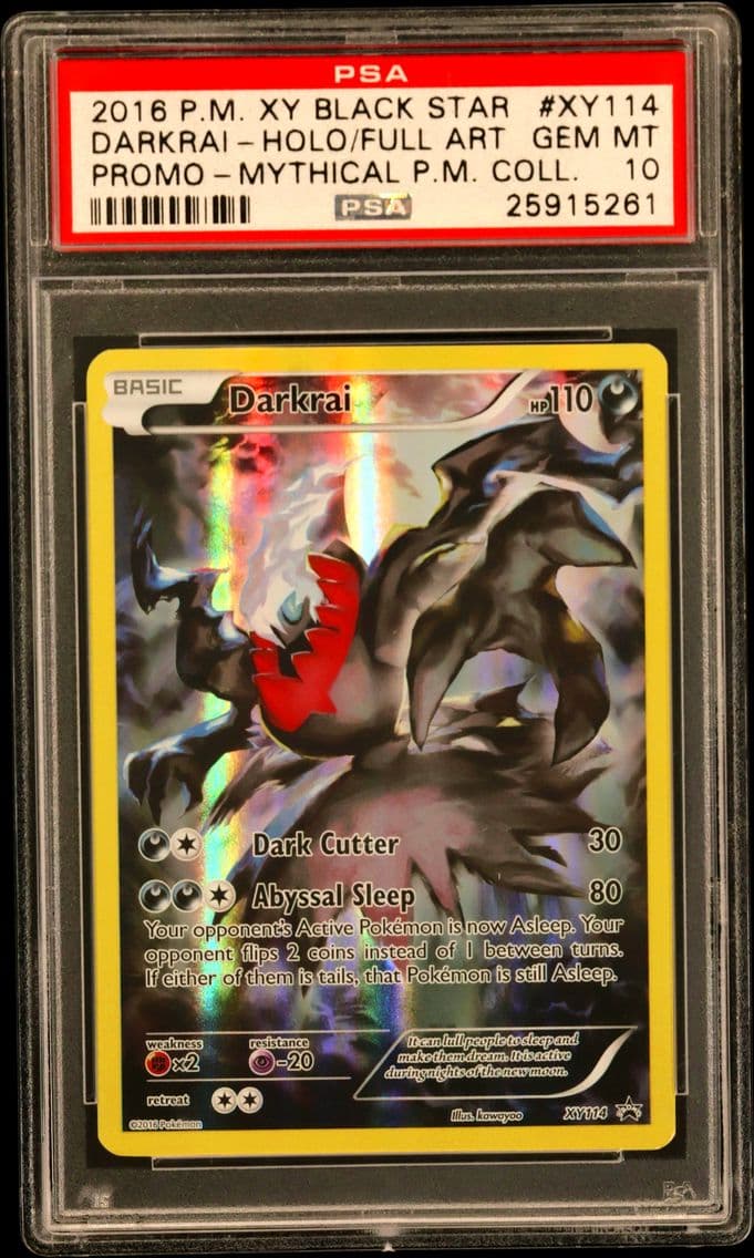 2016 #XY114 Full Art/Darkrai PSA