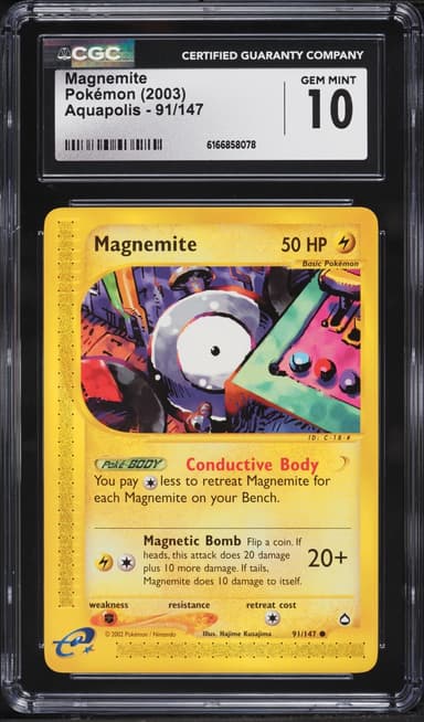 Pokemon Aquapolis Magnemite #91