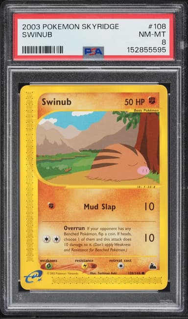 Pokemon Skyridge Swinub #108