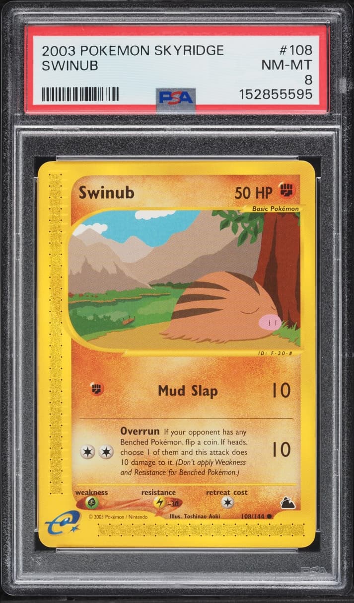 Pokemon Skyridge Swinub #108