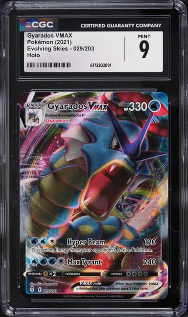 Pokemon Sword & Shield Evolving Skies Full Art Gyarados VMAX #29