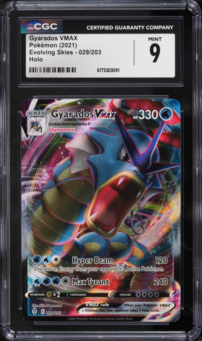 Pokemon Sword & Shield Evolving Skies Full Art Gyarados VMAX #29