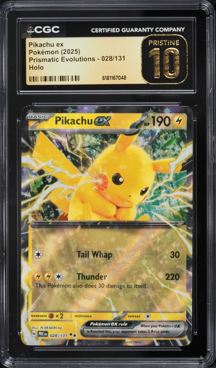 Pokemon Scarlet & Violet Prismatic Evolutions Holo Pikachu Ex #28