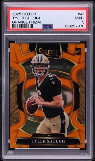 Select Concourse Orange Prizm Tyler Shough ROOKIE /49 #41