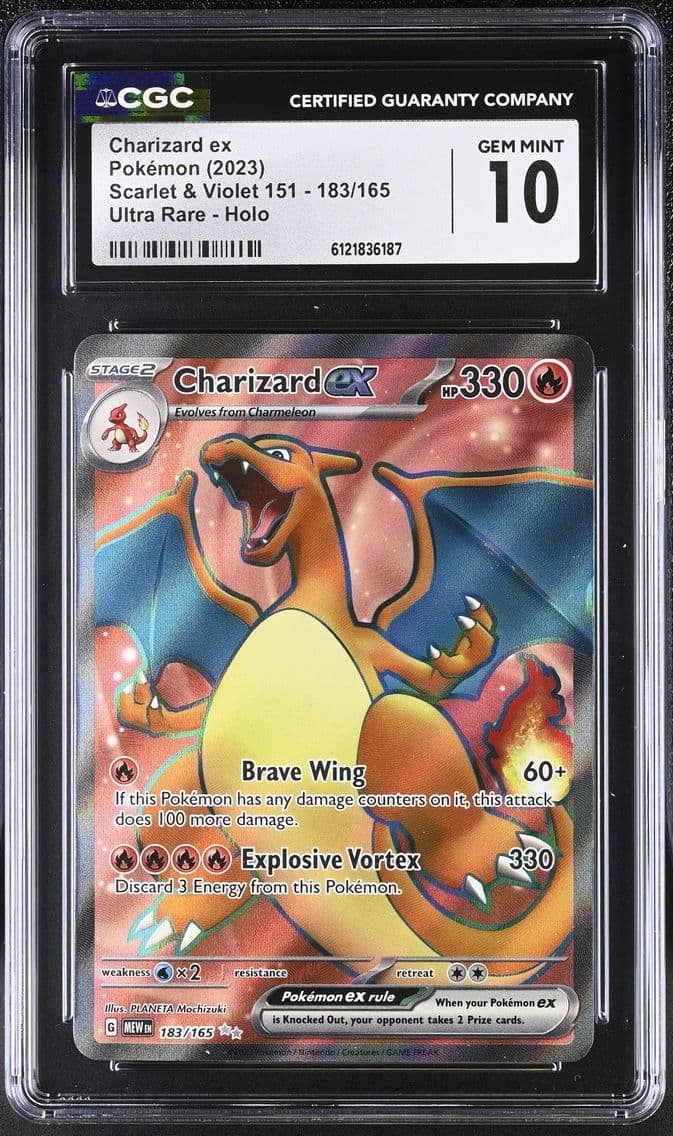 2023 #183 Charizard ex CGC 10 Sc