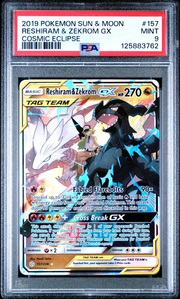2019 #157 Reshiram & Zekrom GX P