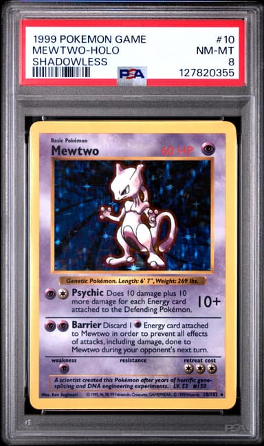 Mewtwo-Holo Shadowless