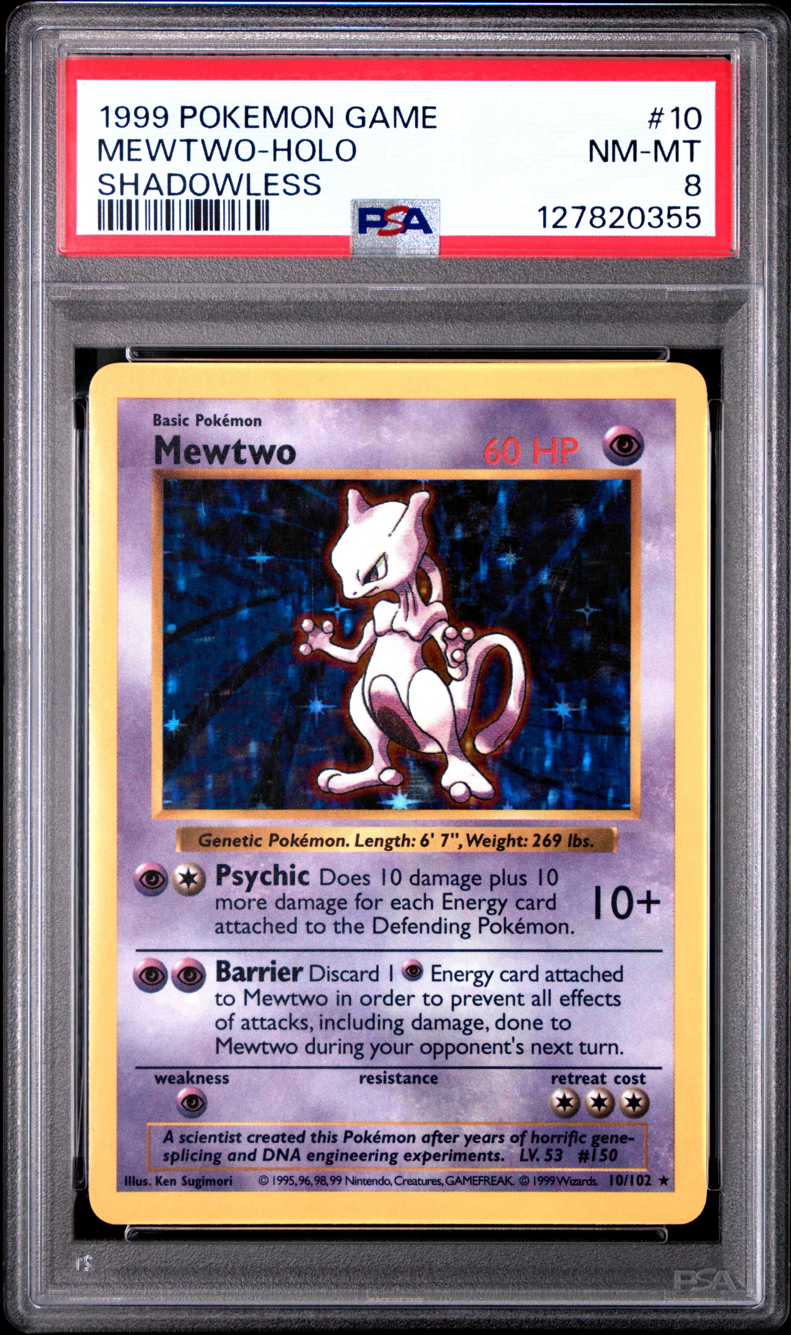 Mewtwo-Holo Shadowless