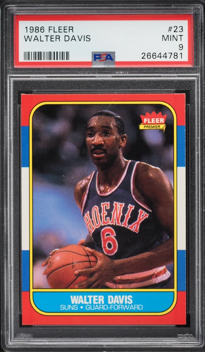 Fleer Basketball Walter Davis #23