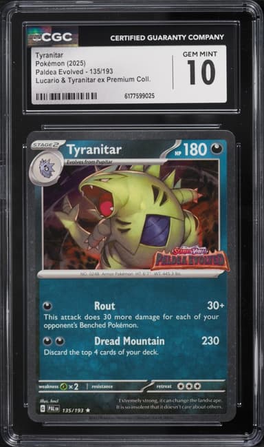 Pokemon Scarlet & Violet Paldea Evolved Premium Collection Tyranitar #135