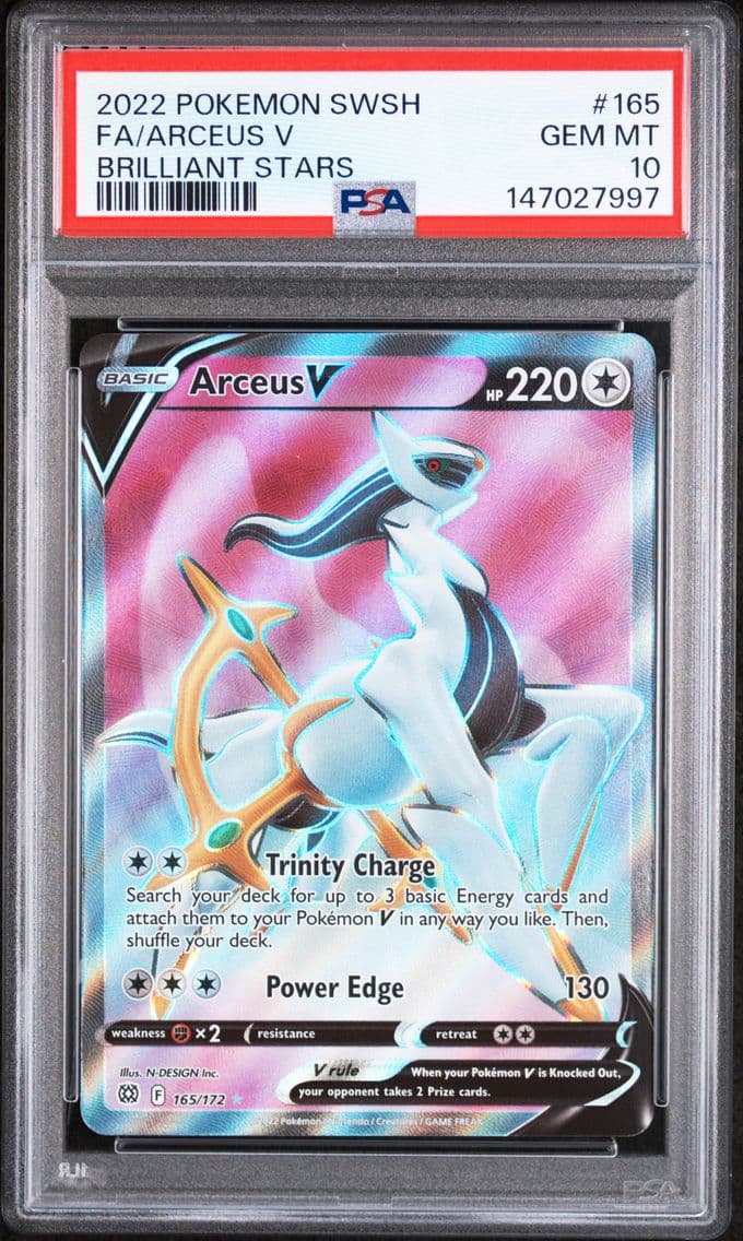 2022 #165 Full Art/Arceus V PSA 