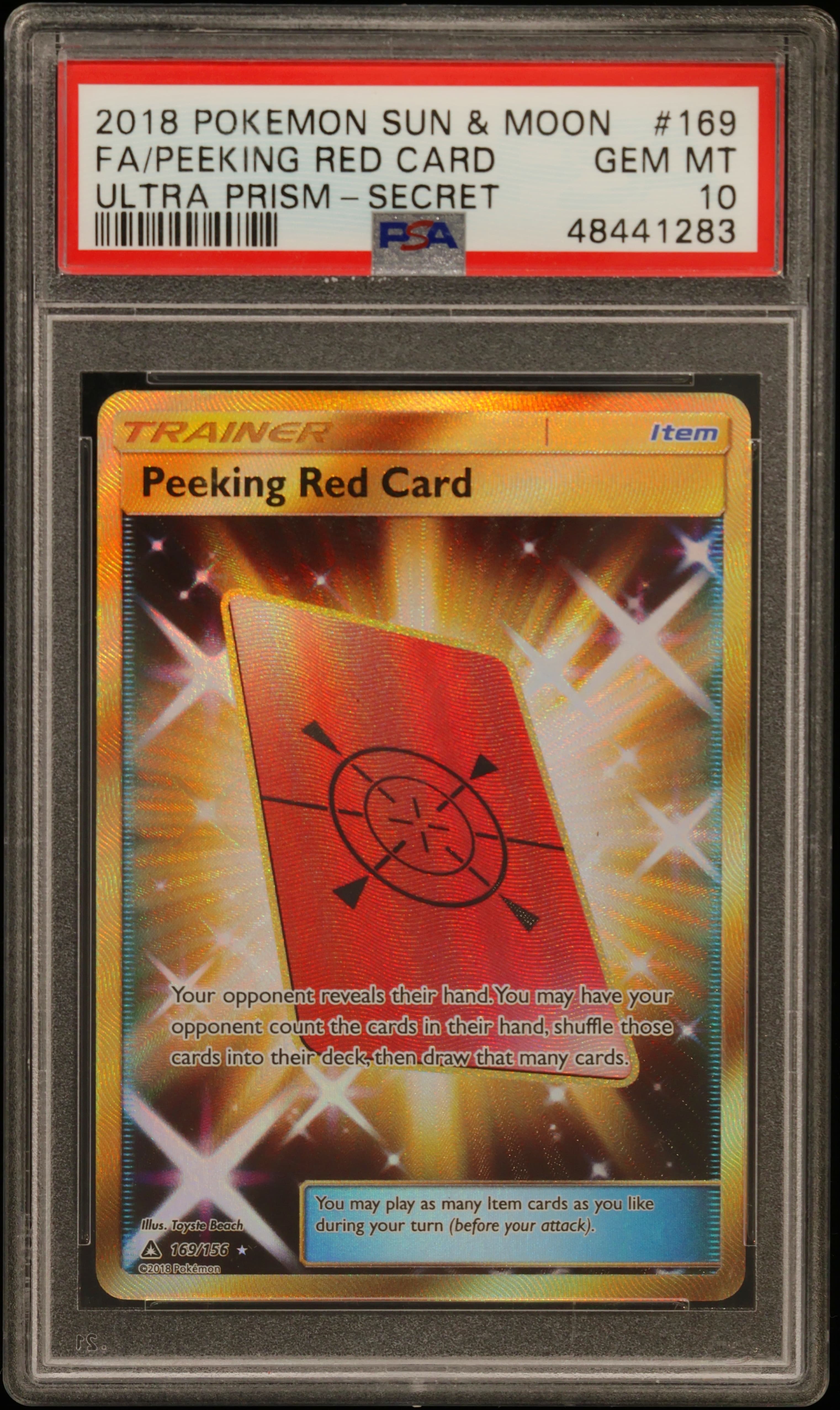 Full Art/Peeking Red Card