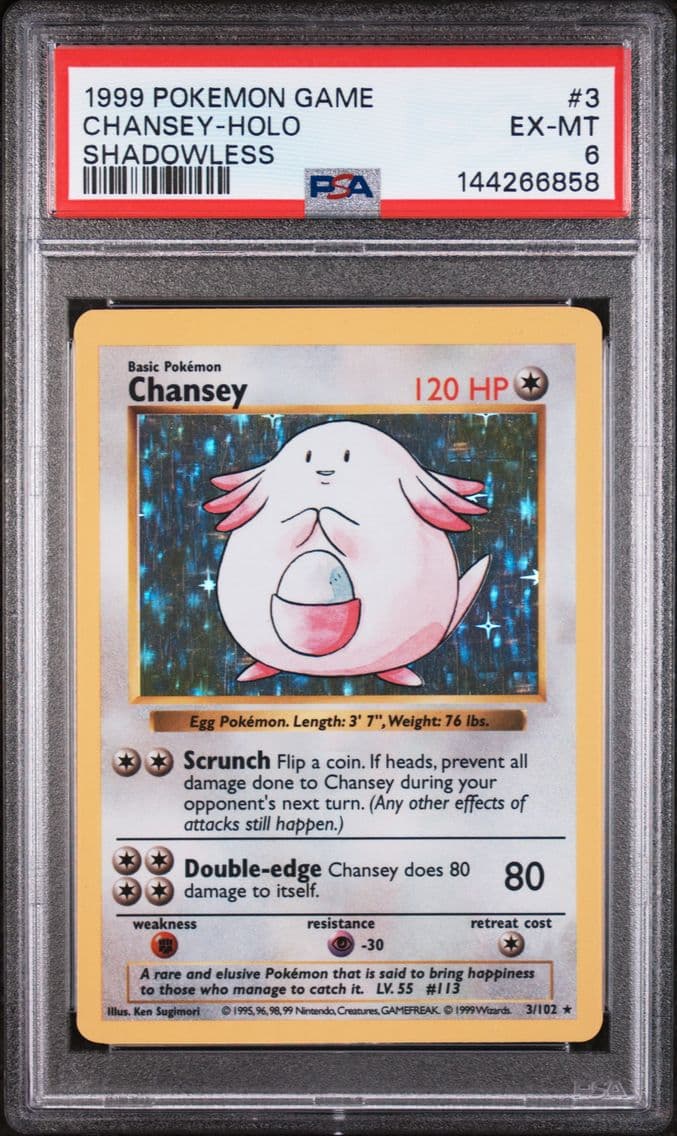 1999 #3 Chansey-Holo Shadowless 