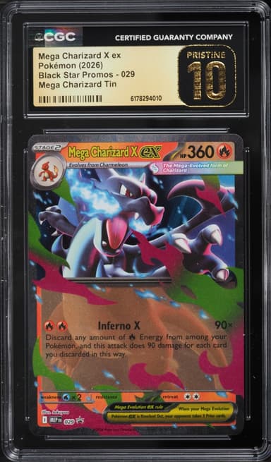 Pokemon Mega Evolution Black Star Promo Tin Mega Charizard X EX #29