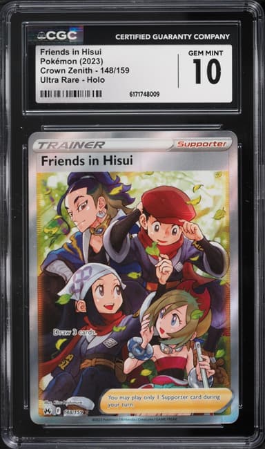Pokemon Sword & Shield Crown Zenith Full Art Friends In Hisui #148