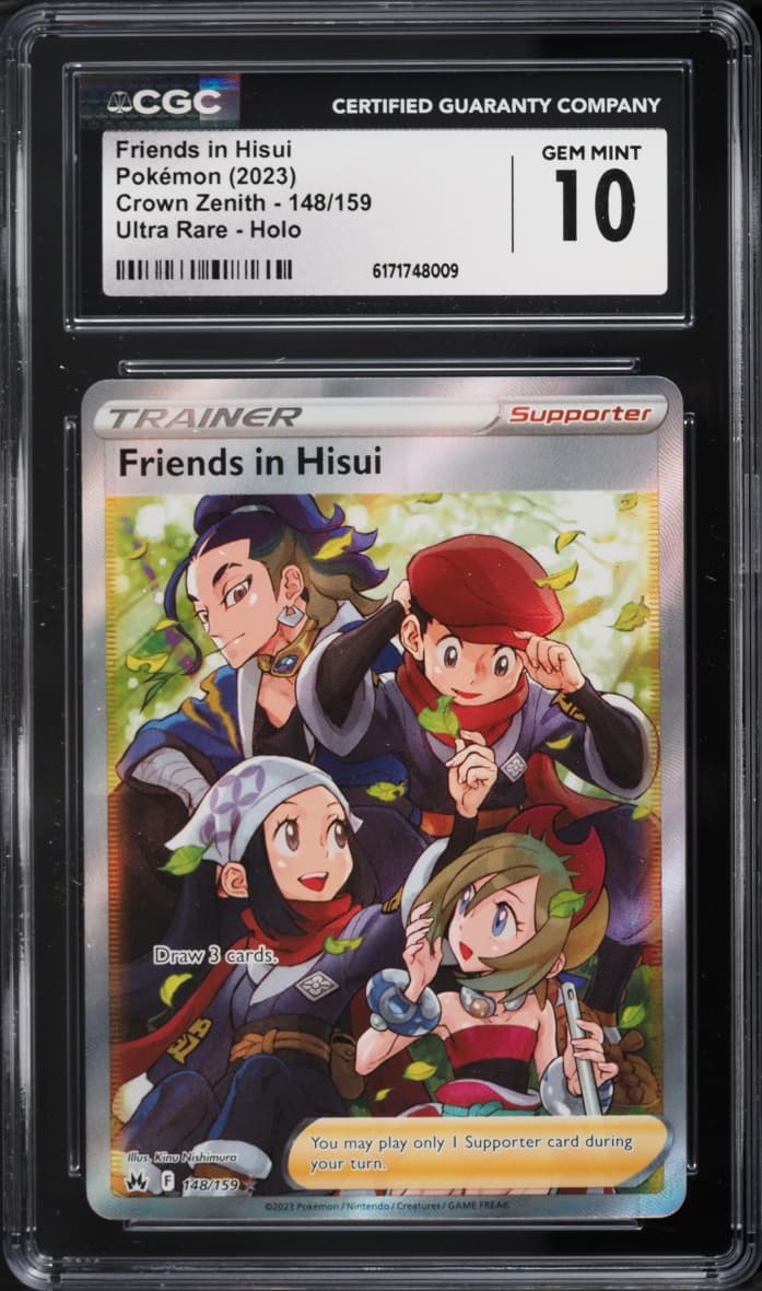 Pokemon Sword & Shield Crown Zenith Full Art Friends In Hisui #148