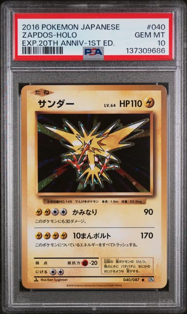 Zapdos-Holo 1st Edition