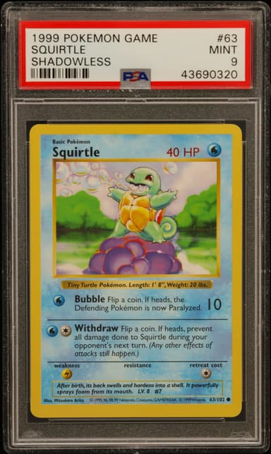 Squirtle Shadowless