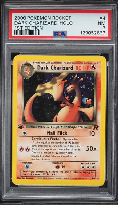 Team Rocket 1st Edition Holo Dark Charizard NRMT
