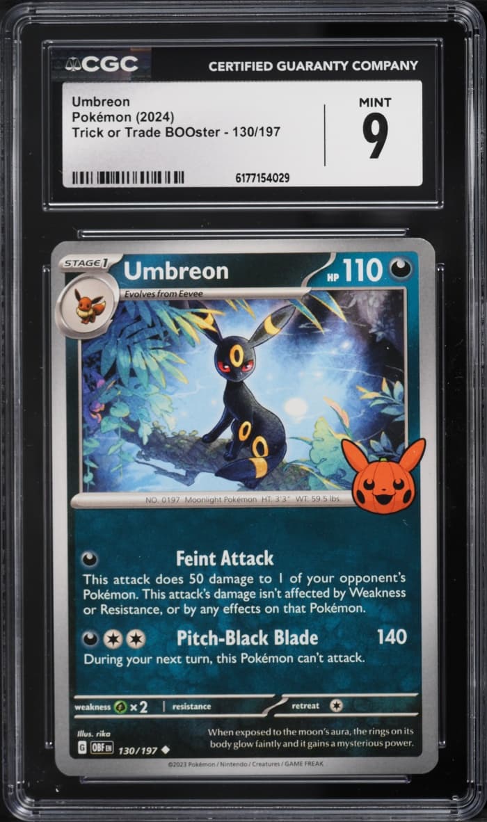 Pokemon Scarlet & Violet Obsidian Flames Trick Or Trade Umbreon #130