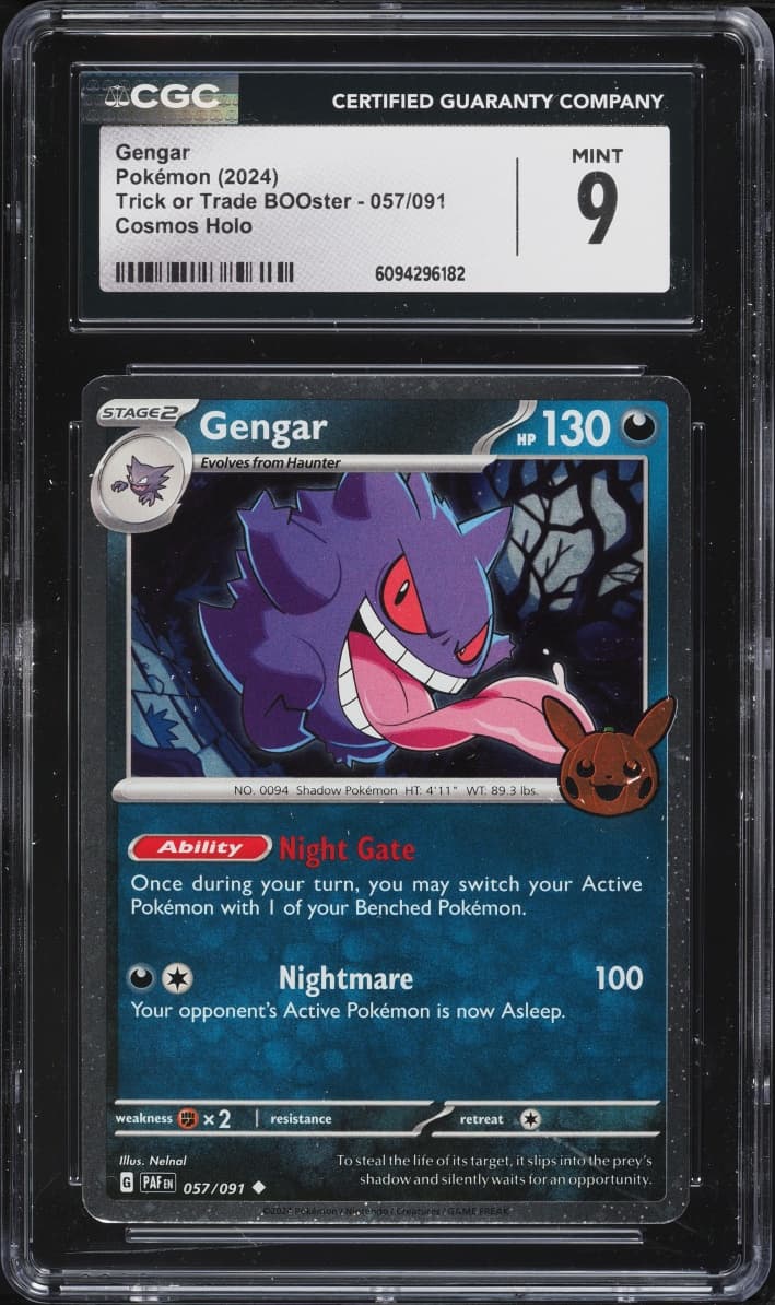 Pokemon Scarlet & Violet Paldean Fates Trick Or Trade Holo Gengar #57