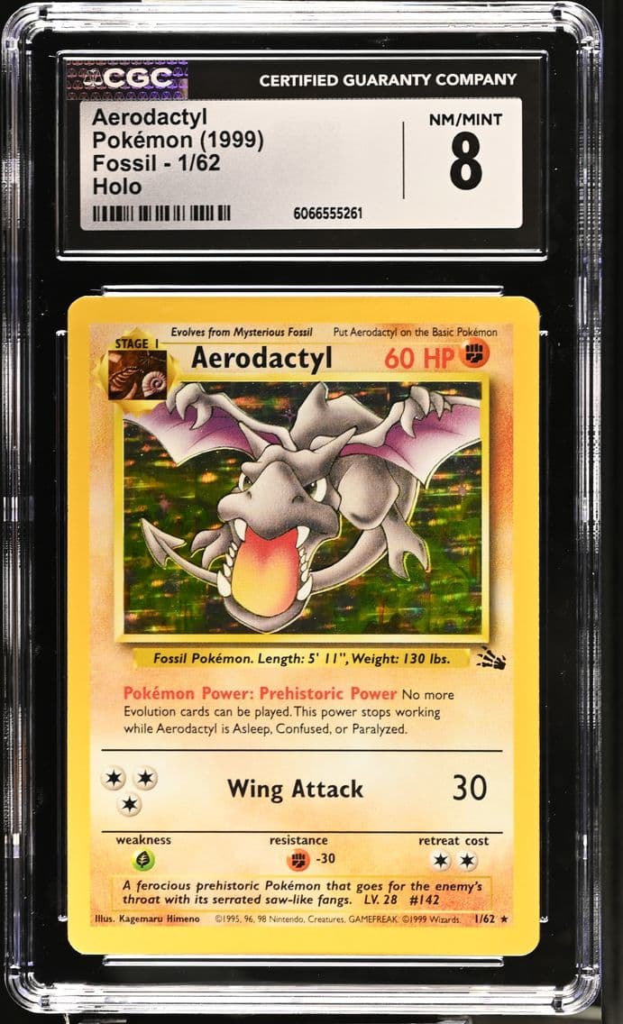 1999 #1 Aerodactyl CGC 8 Fossil 