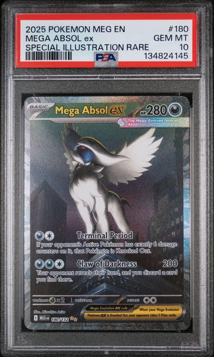 2025 #180 Mega Absol EX PSA 10 M