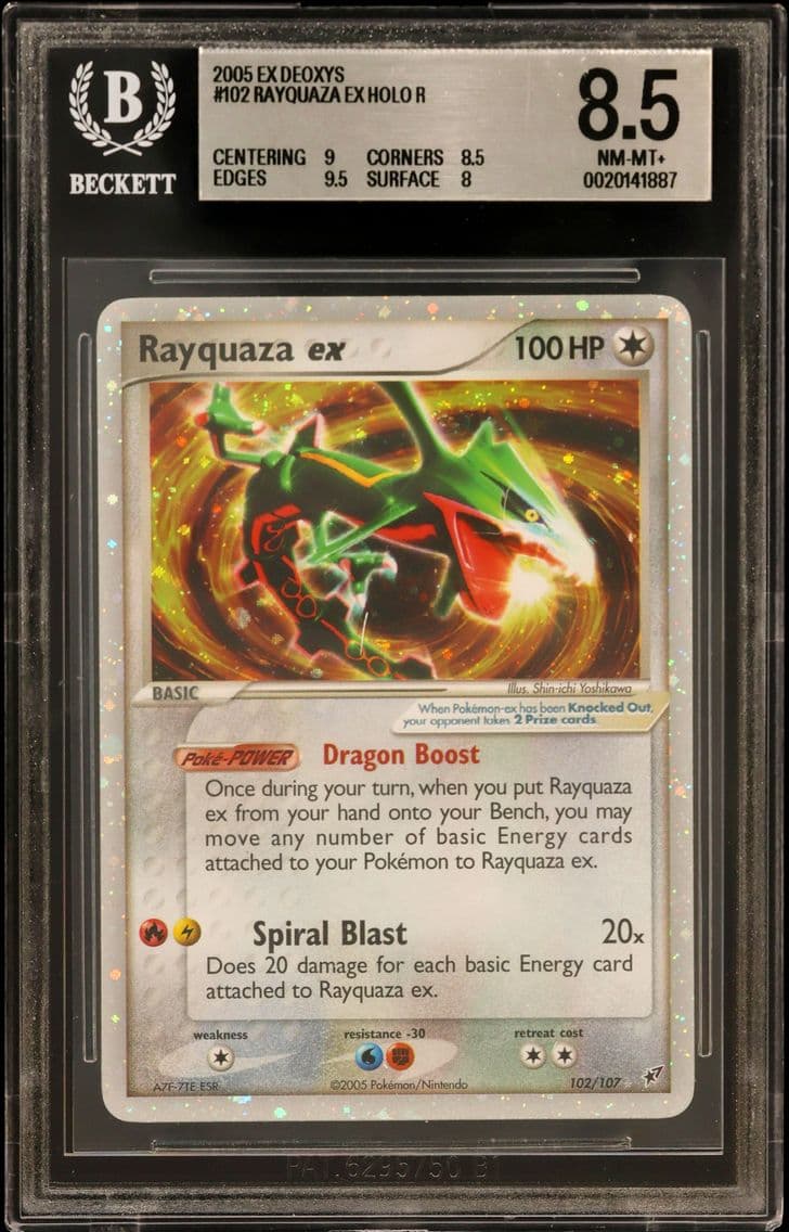 2005 #102 Rayquaza EX HOLO R BGS